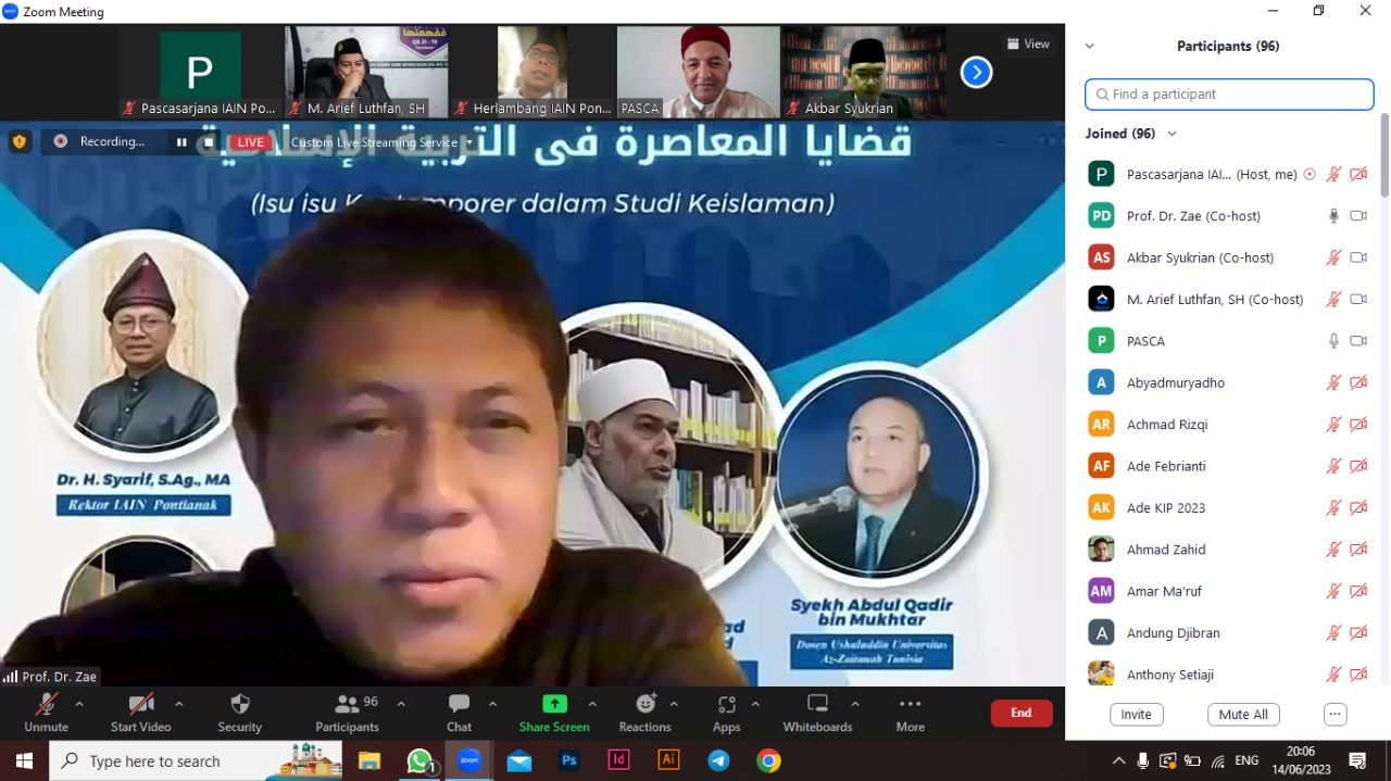 Webinar Inernasional Isu-isu Kontemporer dalam Studi Islam#5