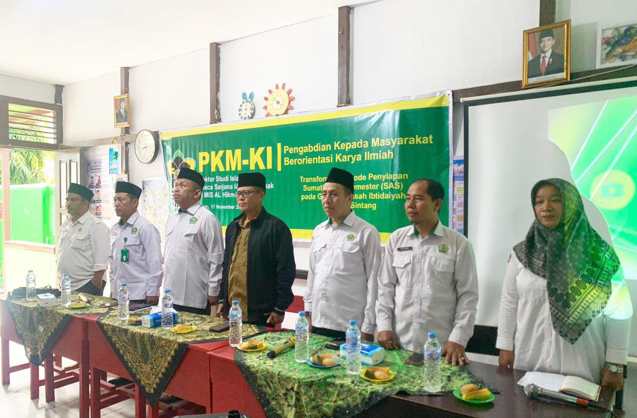 Analisis Pengembangan Profesionalisme Guru, PKM-KI Pascasarjana IAIN Pontianak Membersamai Guru MI Swasta di Kota Sintang