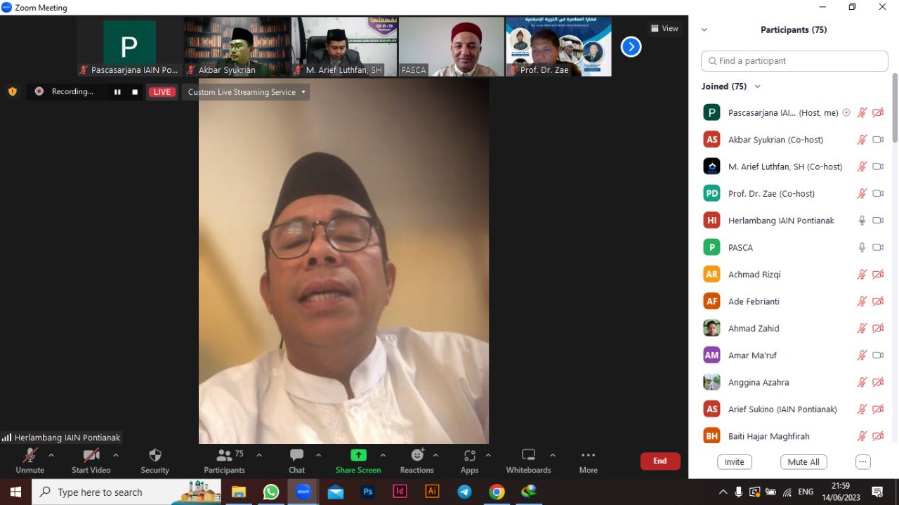 Webinar Inernasional Isu-isu Kontemporer dalam Studi Islam#4